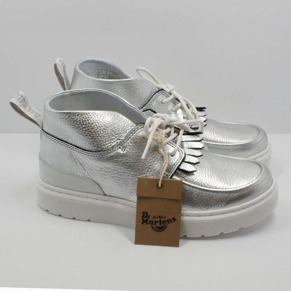 *SOLD* Silver Dr. Martens Jemima Chukka Boots - Picture 2 of 4
